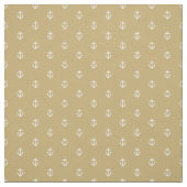 Gouden ankerprint stof (Swatch)