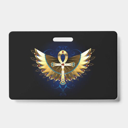 Gouden Ankh met Vleugels Badge (Voorzijde)
