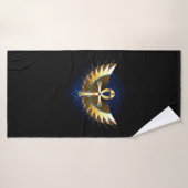 Gouden Ankh met Vleugels Badhanddoek (Badhanddoek)