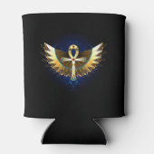 Gouden Ankh met vleugels Blikjeskoeler (Achterkant)