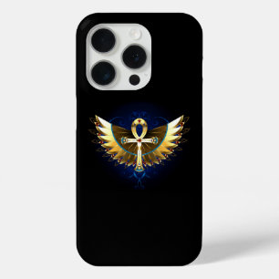 Gouden Ankh met vleugels iPhone 15 Pro Case