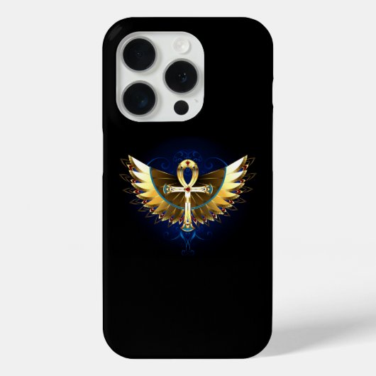 Gouden Ankh met vleugels Case-Mate iPhone Case (Achterkant)