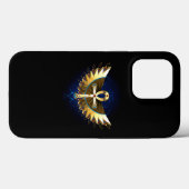 Gouden Ankh met Vleugels Case-Mate iPhone Case (Achterkant (horizontaal))