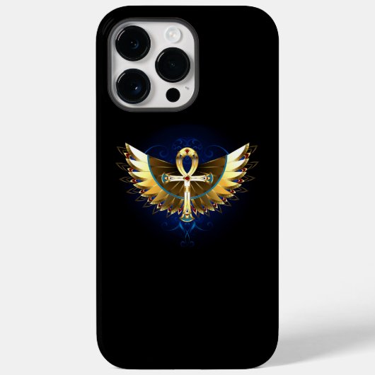Gouden Ankh met vleugels Case-Mate iPhone Case (Achterkant)