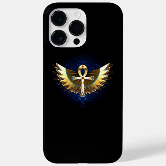Gouden Ankh met vleugels Case-Mate iPhone Case (Achterkant)