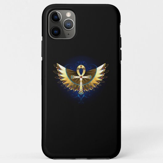 Gouden Ankh met Vleugels Case-Mate iPhone Case (Achterkant)