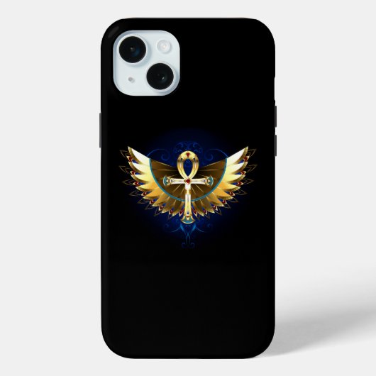 Gouden Ankh met vleugels Case-Mate iPhone Case (Achterkant)