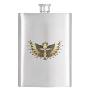 Gouden Ankh met Vleugels Flacon
