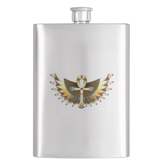 Gouden Ankh met Vleugels Flacon (Voorkant)