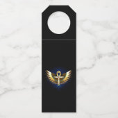 Gouden Ankh met vleugels Flessenhanger (Achterkant)