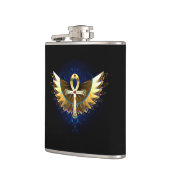 Gouden Ankh met vleugels Heupfles (Links)