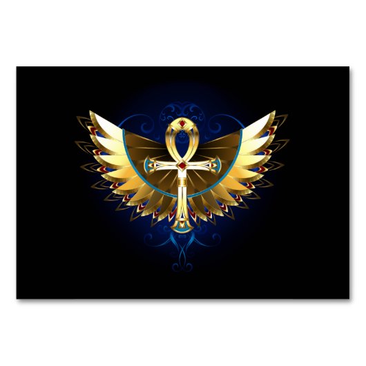 Gouden Ankh met vleugels Kaart (Voorkant)