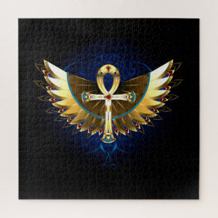 Gouden Ankh met vleugels Legpuzzel