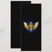 Gouden Ankh met vleugels Menu (Voorkant / Achterkant)