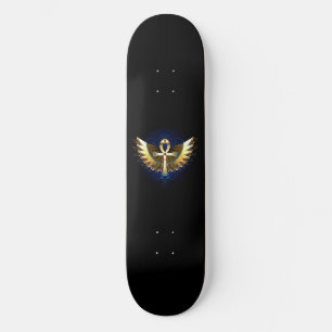 Gouden Ankh met vleugels Persoonlijk Skateboard