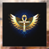Gouden Ankh met Vleugels Raamsticker (Vel 2)