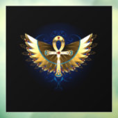 Gouden Ankh met Vleugels Raamsticker (Vel 3)