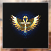 Gouden Ankh met Vleugels Raamsticker (Vel 2)