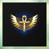Gouden Ankh met Vleugels Raamsticker (Vel 3)