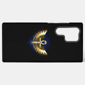 Gouden Ankh met vleugels Samsung Galaxy Hoesje (Achterkant horizontaal)