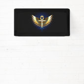 Gouden Ankh met vleugels Spandoek (Insitu)