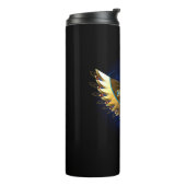 Gouden Ankh met vleugels Thermosbeker (Gedraaid links)