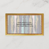 Gouden Antieke Rand | Boho Design Visitekaartje (Achterkant)