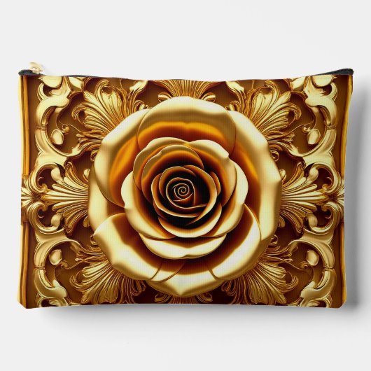 Gouden Antieke Roos Rand Etui (Voorkant)
