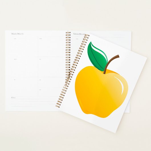 Gouden appel helder geel fruit planner