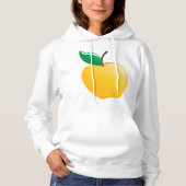 Gouden appel heldergeel fruit hoodie (Voorkant)