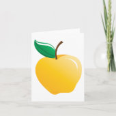 Gouden appel heldergeel fruit kaart (Voorkant)