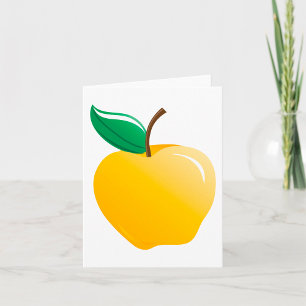 Gouden appel heldergeel fruit kaart