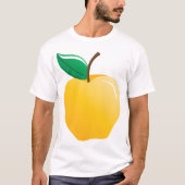 Gouden appel heldergeel fruit t-shirt (Voorkant)