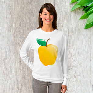 Gouden appel heldergeel fruit t-shirt