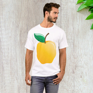 Gouden appel heldergeel fruit t-shirt