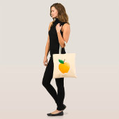 Gouden appel heldergeel fruit tote bag