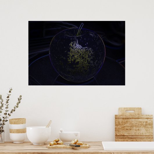 gouden appel poster (Keuken)