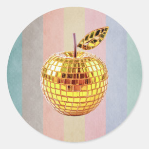 Gouden Appel Ronde Sticker