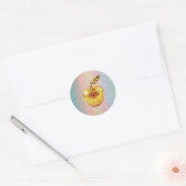 Gouden Appel Ronde Sticker (Envelop)