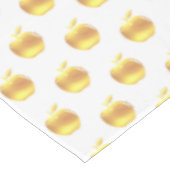 Gouden appels op wit tafelkleed (Gekanteld)