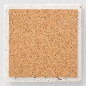 Gouden Aqua Glitter Droom Paarse Blush Zeemeermin Stenen Onderzetter (Achterkant)