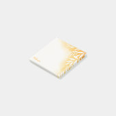 Gouden Aquarel Gepersonaliseerde Plakbriefjes Post-it® Notes (Schuin)