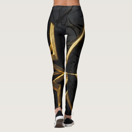 Gouden Arcane-symbool Leggings (Achterkant)