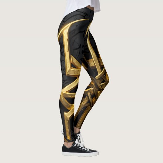 Gouden Arcane-symbool Leggings (Rechts)