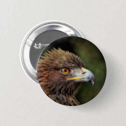 gouden arend ronde button 5,7 cm (Voorkant /achterkant)