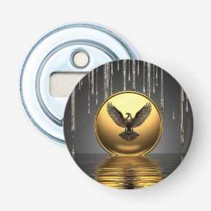 Gouden Armbandhangers Druppelende Vloeibare Metaal Button Flesopener