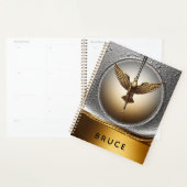 Gouden Armbandhangers Druppelende Vloeibare Metaal Planner (Display)