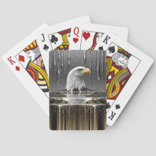 Gouden Armbandhangers Druppelende Vloeibare Metaal Pokerkaarten