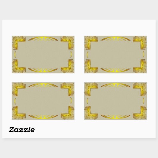  gouden Art Deco Border Sticker (Vel)