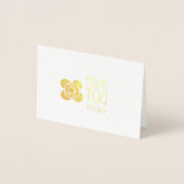 Gouden Art Deco Dank u kaart (Voorkant)